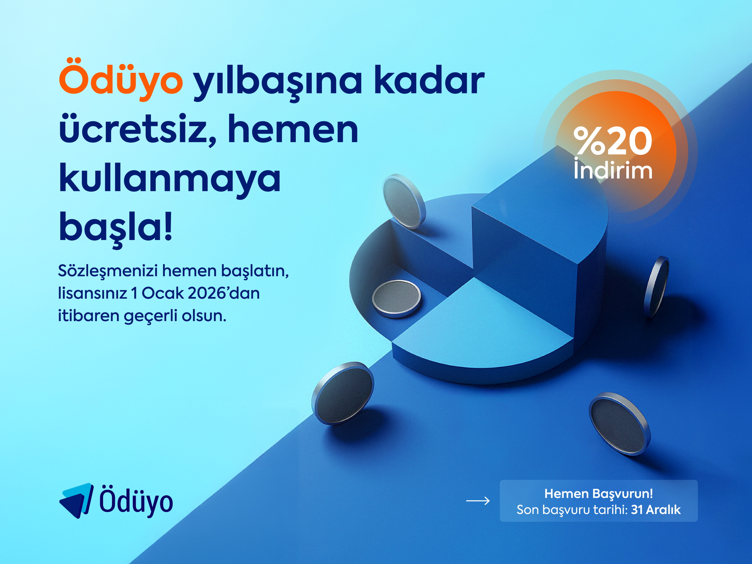Ödüyo Yılbaşına Kadar Ücretsiz