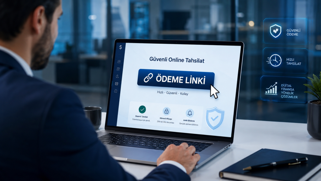 Ödüyo link ile ödeme alma — güvenli online tahsilat sistemi ile SMS ve e-posta üzerinden ödeme linki gönderme ekranı